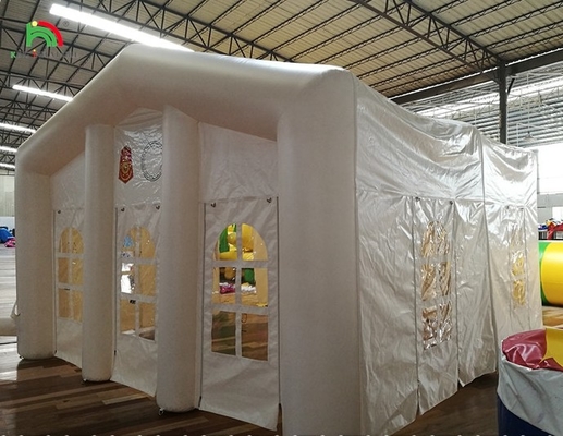 Witte grote buiten Blow Up trouwfeest LED licht Camping opblaasbare outdoor evenementen tent