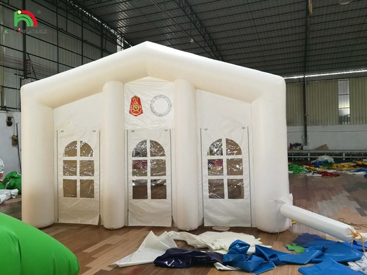 Witte grote buiten Blow Up trouwfeest LED licht Camping opblaasbare outdoor evenementen tent