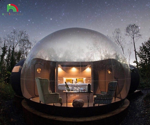 Hoogwaardige opblaasbare bubbel hotelkamer bubbel lodge tent opblaasbare heldere bubbel kampeertent