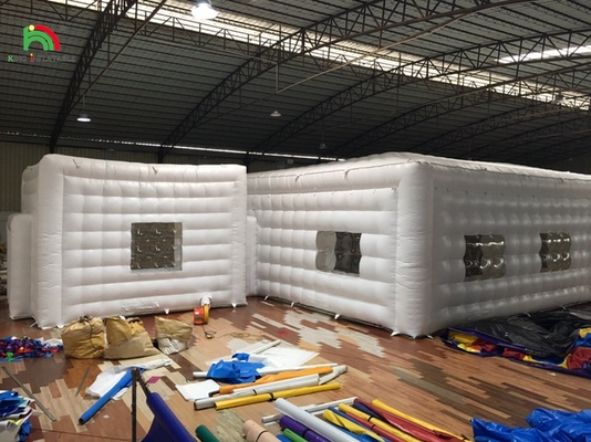 Outdoor White Pvc opblaasbare nachtclub opblaasbare nachtclub bruiloft evenementen feestje kubus tent te koop