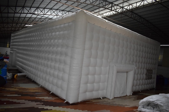 Outdoor White Pvc opblaasbare nachtclub opblaasbare nachtclub bruiloft evenementen feestje kubus tent te koop