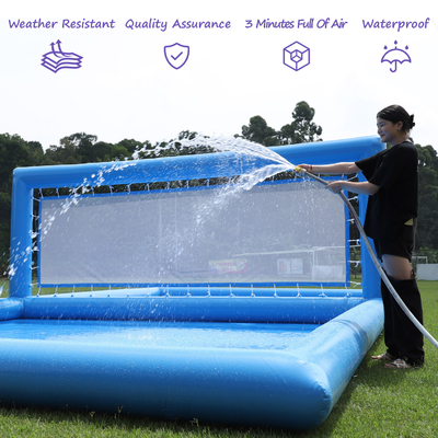 33x16.5x7FT opblaasbaar volleybalveld Strandvolleybal net Volleybal zwembad Waterveld met luchtpomp voor buitenspel