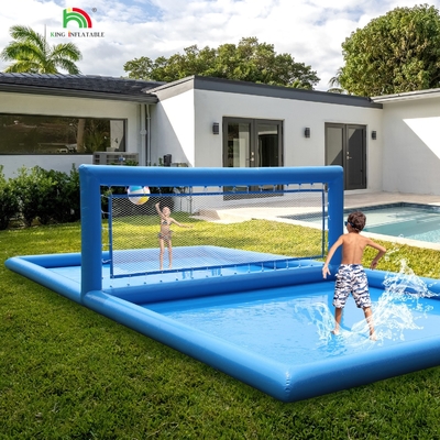 33x16.5x7FT opblaasbaar volleybalveld Strandvolleybal net Volleybal zwembad Waterveld met luchtpomp voor buitenspel