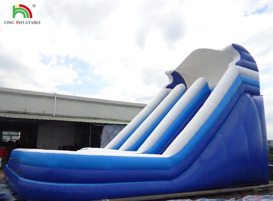 Hoogwaardige bocht dubbele baan opblazen kinderen opblaasbare waterslide