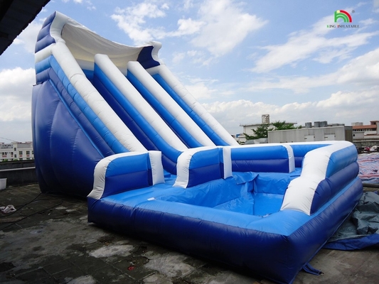 Hoogwaardige bocht dubbele baan opblazen kinderen opblaasbare waterslide