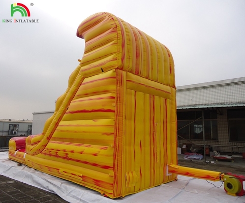 Buitentuin Kinderen natte springhuis waterglijbaan springers tropische opblaasbare commerciële waterslide