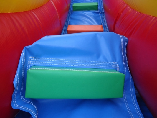 Opblaasbaar zwembad Rood Gesloten Dubbele Glijbanen Kinderen Bounce House Commercieel Water Gesloten Glijbanen Zwembad
