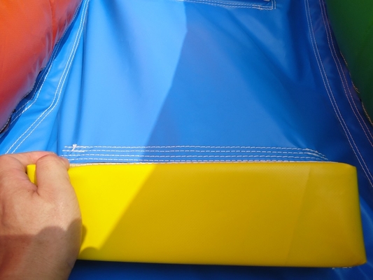 Opblaasbaar zwembad Rood Gesloten Dubbele Glijbanen Kinderen Bounce House Commercieel Water Gesloten Glijbanen Zwembad