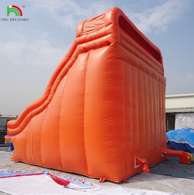 Opblaasbaar zwembad Rood Gesloten Dubbele Glijbanen Kinderen Bounce House Commercieel Water Gesloten Glijbanen Zwembad