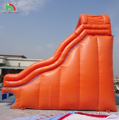 Opblaasbaar zwembad Rood Gesloten Dubbele Glijbanen Kinderen Bounce House Commercieel Water Gesloten Glijbanen Zwembad