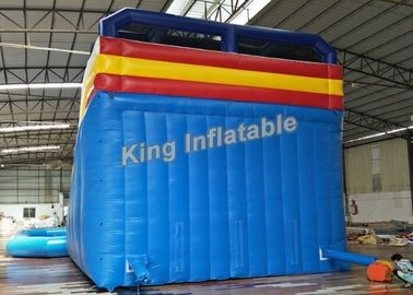 6.5m Hoge Reuze Dubbele het Waterdia van Steeginflatalbe met Zwembad
