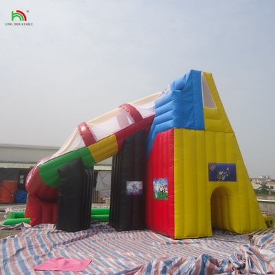 Gepersonaliseerde commerciële kasteel kinderen opblaasbare speeltuin trampoline water glijbaan springende combo bouncer