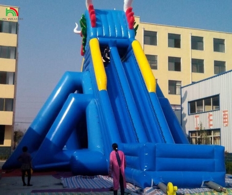 Waterpark glijbanen Grappig waterpark waterspelen Nieuw ontwerp waterspeelapparatuur opblaasbare lange waterglijbaan