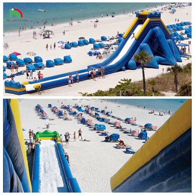 Commercieel hoogwaardig pretpark opblaasbare waterslide grote opblaasbare uitschuiver glijbaan voor amusementpark