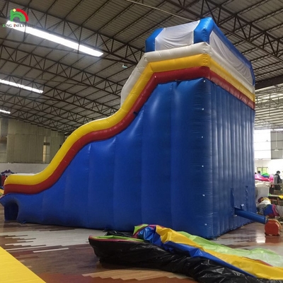 Opblaasbare droogglijbaan Buiten Bouncy Opblaasbare waterglijbaan Voor zwembad Opblaasbare glijbaan Voor waterpark