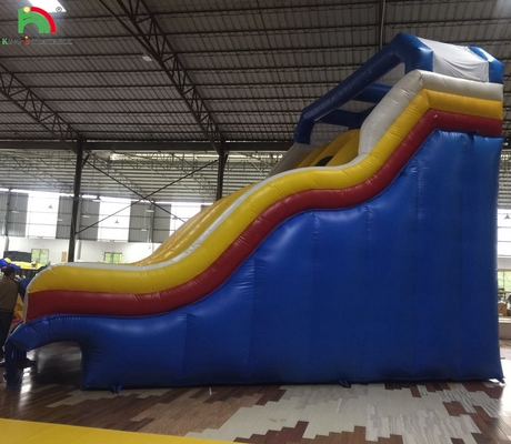 Opblaasbare droogglijbaan Buiten Bouncy Opblaasbare waterglijbaan Voor zwembad Opblaasbare glijbaan Voor waterpark