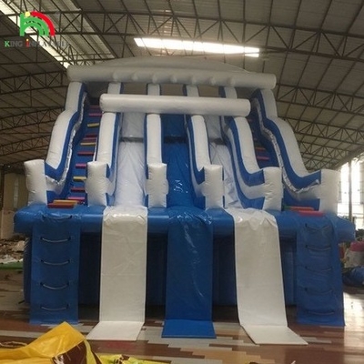 Hoogwaardige buitenopblaasbare waterslide / commerciële opblaasbare waterslide