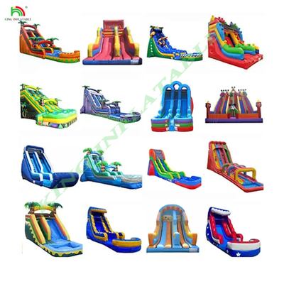 Fabrieksaanpassing Commerciële opblaasbare waterslide voor volwassenen en kinderen