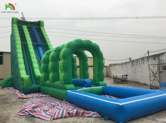 Commerciële zwembad glijbaan reusachtige opblaasbare glijbaan stad buiten pretpark opblaasbare glijbanen te koop