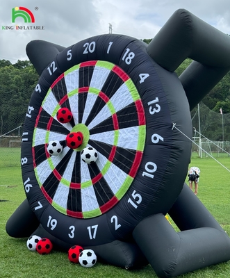 Buitenopblaasbaar voetbal darts board met 8pcs voetbalbal 370W blazer steun frame voor kick darts sport spel
