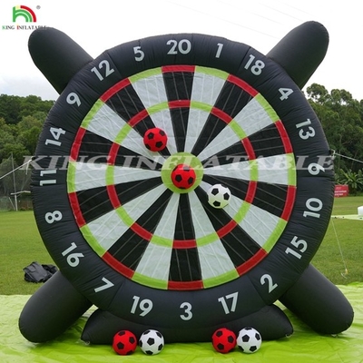 Buitenopblaasbaar voetbal darts board met 8pcs voetbalbal 370W blazer steun frame voor kick darts sport spel