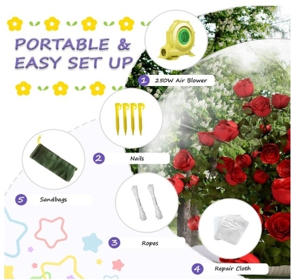 10ft opblaasbare sneeuwbol 0,5 mm PVC kerstversieringen Reus Transparante opblaasbare bubbel iglo tent