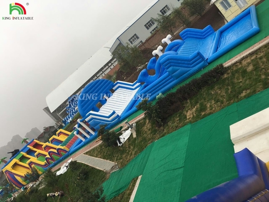 Buitengebied Reuzenopblaasbare Grote Bounce-thema Buitengebied Park Speelplaats Opblaasbaar Kasteel Combo Opblaasbare Hindernisbaan