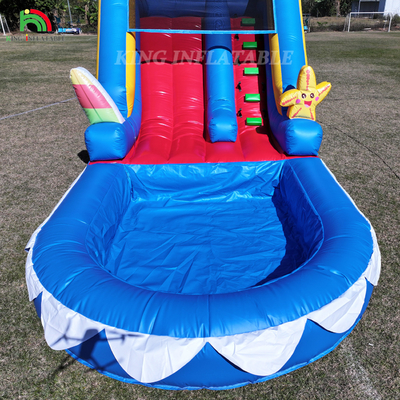 Waterslide Commerciële PVC opblaasbare waterslide voor kinderen opblaasbare glijbaan met zwembad natte droge glijbaan volwassen