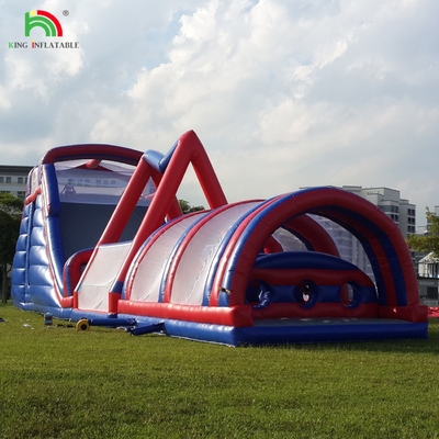 Commerciële buitenopblaasbare hindernisbaan Uitdagingen Volwassenenopblaasbare klim Bounce House Sport Spelen