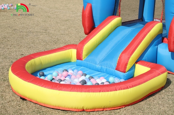 Indoor Outdoor Party Opblaasbaar Bounce House Kleuter Bounce House Combo Met Ball Pit Slide Basket Trampoline
