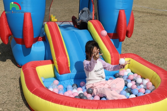 Indoor Outdoor Party Opblaasbaar Bounce House Kleuter Bounce House Combo Met Ball Pit Slide Basket Trampoline