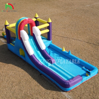 Opblaasbaar springhuis met glijbaan Klimmuurhindernissen Trampoline Ball Pit Pool