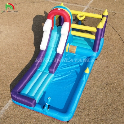 Opblaasbaar springhuis met glijbaan Klimmuurhindernissen Trampoline Ball Pit Pool