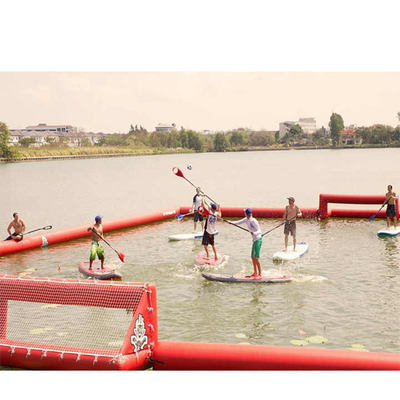 Op maat gemaakt Outdoor Interactieve opblaasbare voetbalbaan Reus Water opblaasbare voetbalbaan Field Arena Court