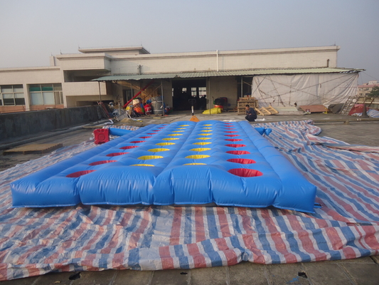 Buiten Yellow Challenge opblaasbaar Meltdown Sport spel met roterende machine