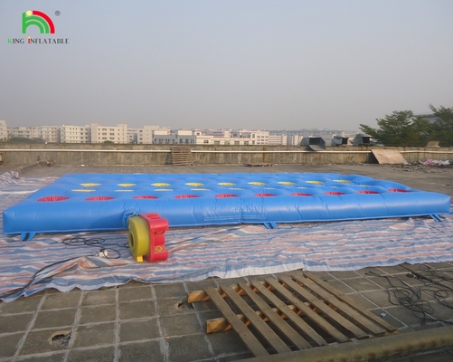 Buiten Yellow Challenge opblaasbaar Meltdown Sport spel met roterende machine