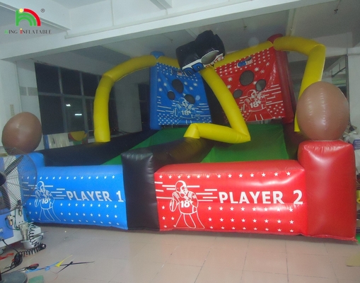 Buiten opblaasbare spelletjes Sport quarterback Blitz opblaasbaar voetbal gooien spel