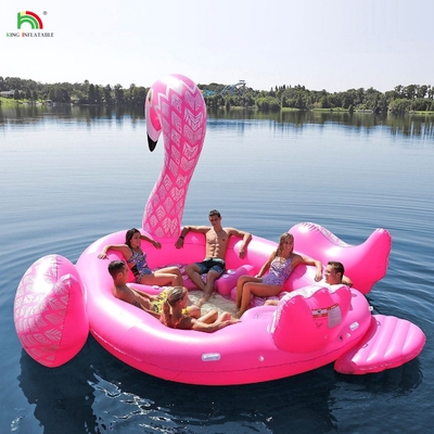 6 personen opblaasbaar pauw water berg zee meer zwembad drijvend water speelgoed reusachtige eenhoorn flamingo opblaasbaar drijvend bed voor water feest