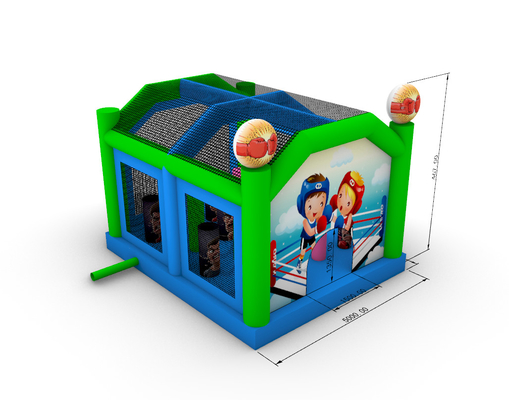 Opblaasbare vechtarena Volwassenen Kinderen Trampoline Park Opblaasbare Gladiator Joust Battle Game Bounce Castle