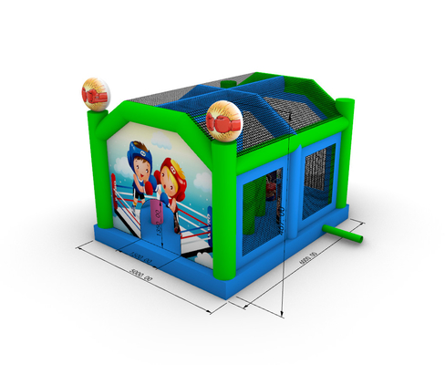 Opblaasbare vechtarena Volwassenen Kinderen Trampoline Park Opblaasbare Gladiator Joust Battle Game Bounce Castle