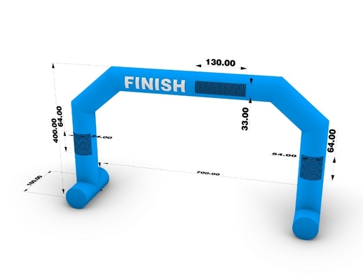 Aanpassing opblaasbare boog Reclame Start Buitenopblaasbare toegangsboog Marathon Race Line Boogweg
