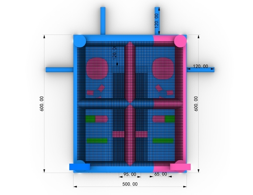Commercieel opblaasbaar springhuis kasteel combo opblaasbaar springkasteel met obstakel trampoline