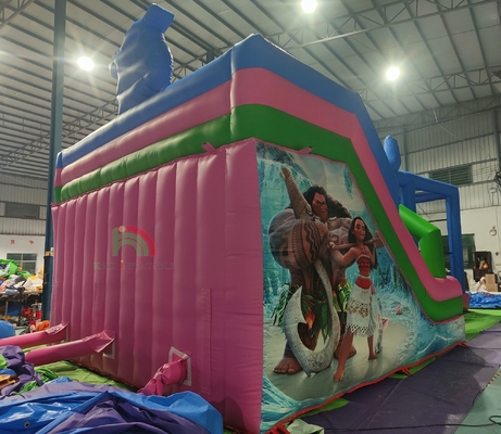 Outdoor Commercial Grade PVC Grote opblaasbare waterglijbaan Bounce House Combo Bouncy Castle