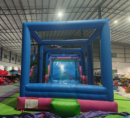 Outdoor Commercial Grade PVC Grote opblaasbare waterglijbaan Bounce House Combo Bouncy Castle