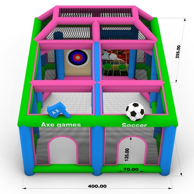 Opblaasbaar sportspel Goal werpen Dartboard Doelspel Opblaasbare Bubble Voetbal Evenementen Doelbaan