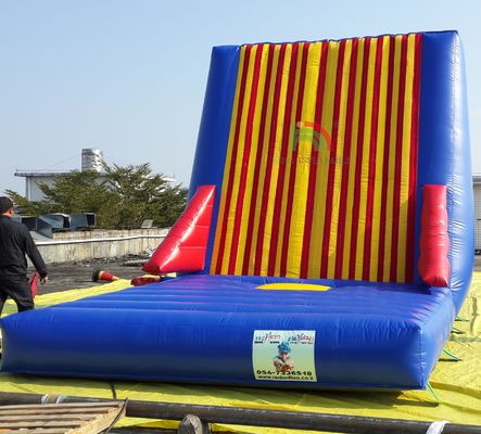 Fabrieksmatige groothandel commerciële buitensportspel volwassenen opblaasbaar plakmuurspel opblaasbaar springkasteel