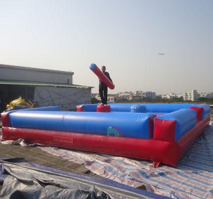 Hoogwaardige PVC Opblaasbare Jousting Arena Kinderen Gladiator Gevechtsveld met Stokken Inclusief Blower - voor Trampolineparken