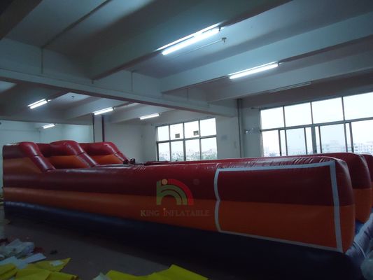 Opblaasbare Bungeerun Spel voor Buiten voor Twee Personen Uitdagingsrace Dubbele Banen Interactieve Opblaasbare Spellen