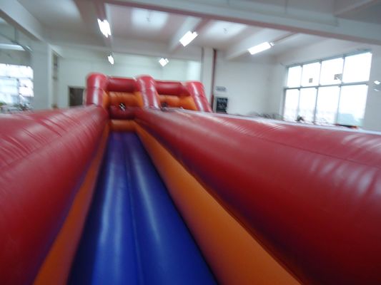 Opblaasbare Bungeerun Spel voor Buiten voor Twee Personen Uitdagingsrace Dubbele Banen Interactieve Opblaasbare Spellen