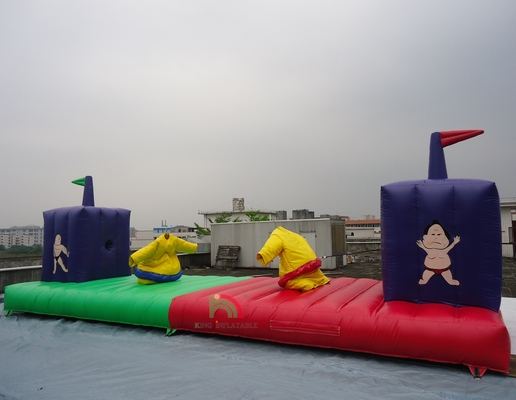 Hoogwaardig opblaasbaar spel Carnaval Bounce House Sumo Suits Bungee Run voor volwassenen Kinderen